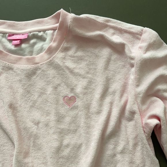 Stoney Clover Lane x Target Boxy Cropped Terry Sumer Lightweight Sweater - Picture 5 of 6